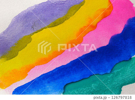 カラフルな水彩絵具 126797818