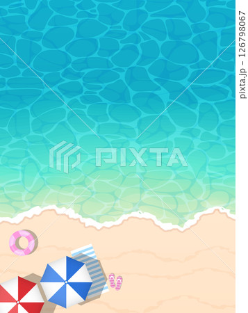 美しい海と波打ち際 126798067