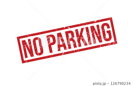No Parking Rubber Stamp Seal Vector 126798234