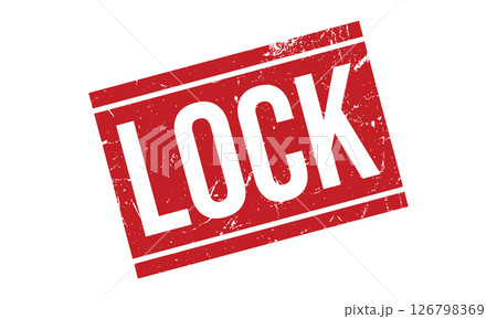 LOCK Rubber Stamp Seal Vector 126798369