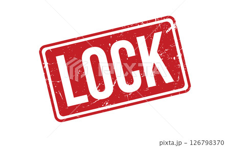 LOCK Rubber Stamp Seal Vector 126798370