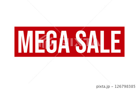 Mega Sale Rubber Stamp Seal Vector 126798385