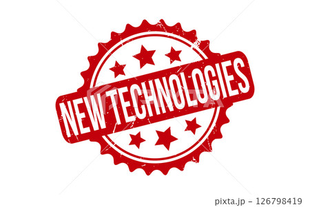 New Technologies rubber grunge stamp seal vector 126798419