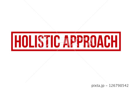 Holistic Approach Rubber Stamp Seal Vector 126798542