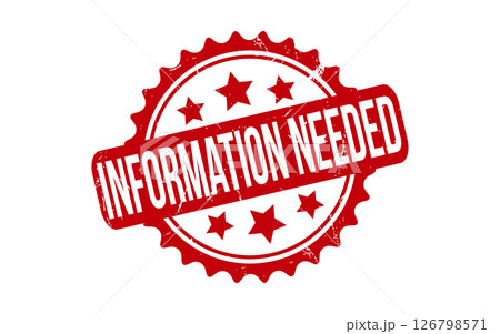 Information Needed rubber grunge stamp seal vector 126798571