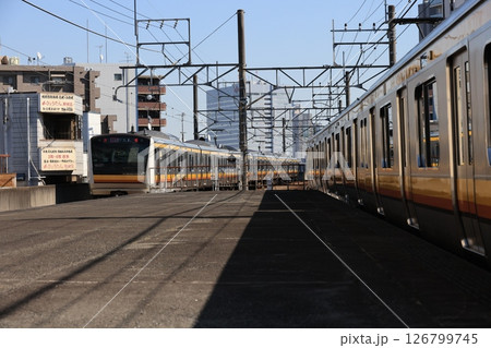 JR南武線武蔵新城駅の風景 JR南武線武蔵新城駅の風景 126799745