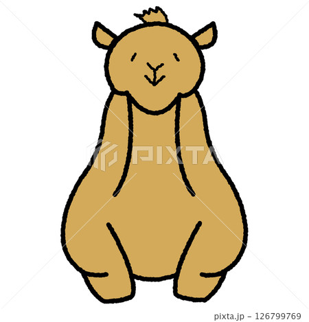 おすわりラクダ 126799769