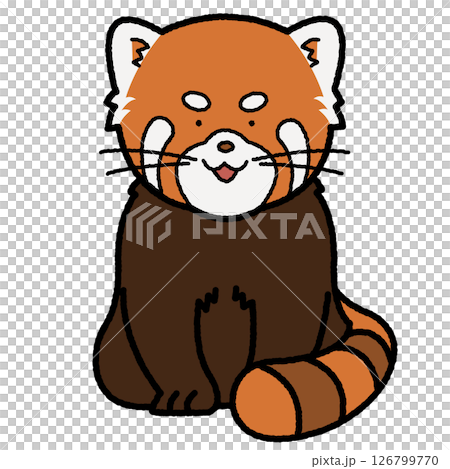 坐著的小熊貓 坐著的小熊貓 126799770