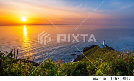 角田岬の夕暮れ 126799897