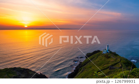 角田岬の夕暮れ 角田岬の夕暮れ 126799931