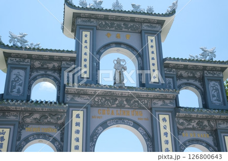 DANANG VIETNAM Lady Buddha statue at the Linh Ung Pagoda in Danang city in Vietnam 126800643