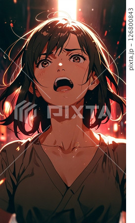 ショックを受ける女性 126800843