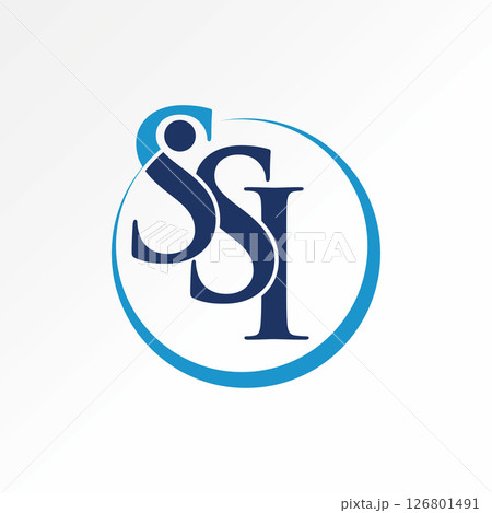 Logo design graphic concept creative premium vector stock image top sell initial SSI serif font circle swoosh royal hotel consulting elegance fashion Logo design graphic concept creative premium vector stock image top sell initial SSI serif font circle swoosh royal hotel consulting elegance fashion 126801491