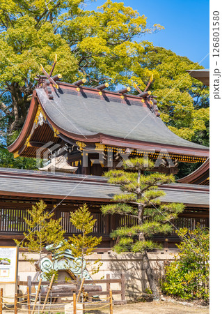 弓弦羽神社 本殿(ヤタノカラスが願い事を導く)熊野大神を祀る勝利の神 神戸市東灘区御影郡家 弓弦羽神社 本殿(ヤタノカラスが願い事を導く)熊野大神を祀る勝利の神 神戸市東灘区御影郡家 126801580