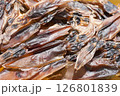 ほたるいか素干し　白背景 126801839