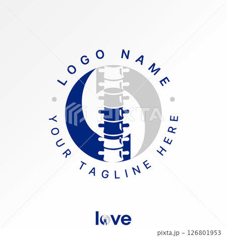 Logo design graphic concept creative premium vector stock image top sell spine bone recovery wellness art adjucting therapy injury massage health care 126801953