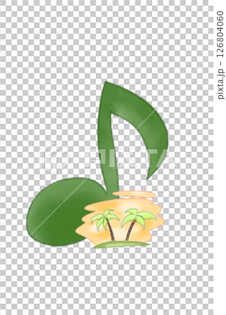 漂浮在音符上的熱帶島嶼 漂浮在音符上的熱帶島嶼 126804060