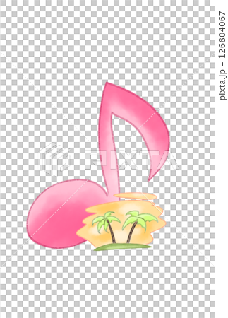 漂浮在音符上的熱帶島嶼 漂浮在音符上的熱帶島嶼 126804067