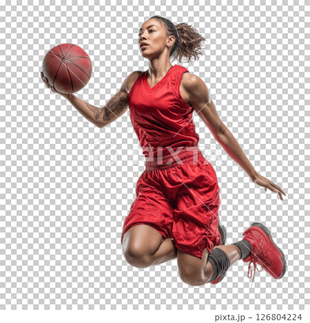 女性バスケットボール選手 126804224