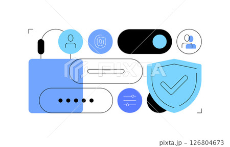 Cyber security. User profile and data protection. Loginning process 126804673