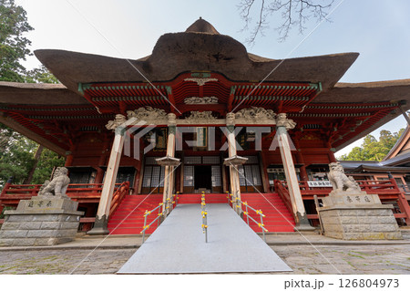出羽三山 羽黒山三神合祭殿 山形県鶴岡市 出羽三山 羽黒山三神合祭殿 山形県鶴岡市 126804973