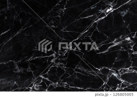 Black Abstract pattern, natural color marble with jagged traces for a high resolution background. 126805005
