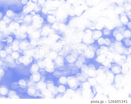 背景素材　水玉模様のリフレクション　ブルー系統 126805341