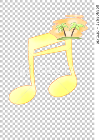 音符に浮かんだ南国 126806969