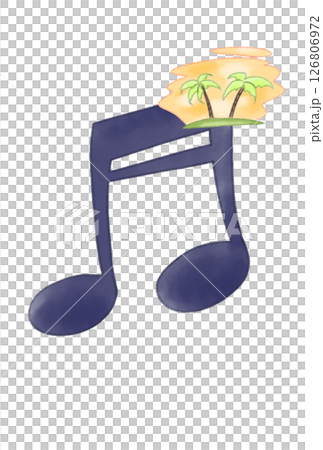 音符に浮かんだ南国 126806972