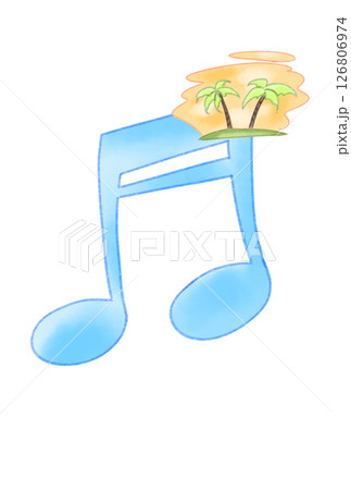 音符に浮かんだ南国 126806974