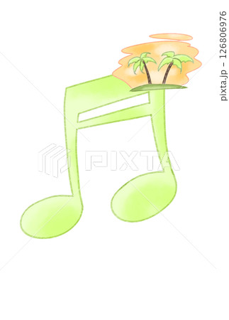 音符に浮かんだ南国 126806976