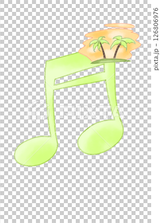 音符に浮かんだ南国 126806976