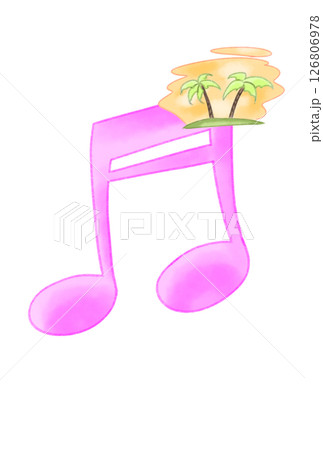 音符に浮かんだ南国 音符に浮かんだ南国 126806978