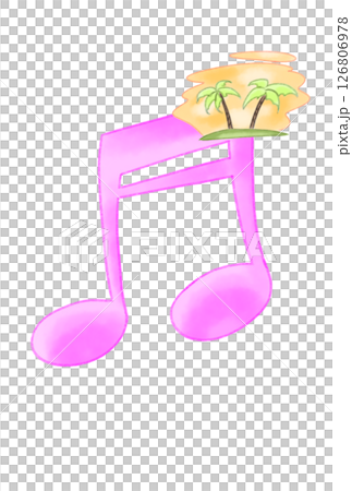 音符に浮かんだ南国 音符に浮かんだ南国 126806978
