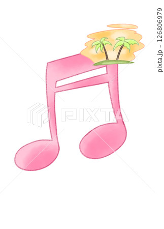音符に浮かんだ南国 音符に浮かんだ南国 126806979