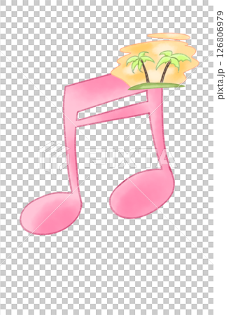 音符に浮かんだ南国 音符に浮かんだ南国 126806979