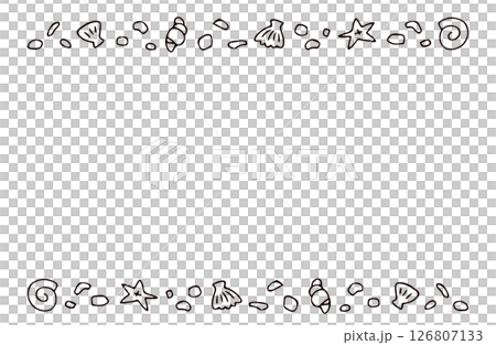Seashell frame 126807133