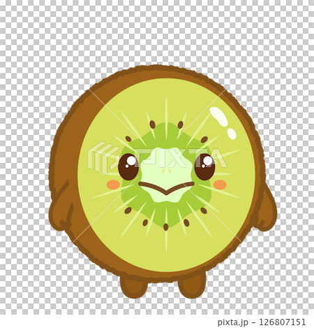 Cute kiwi character illustration Cute kiwi character illustration 126807151