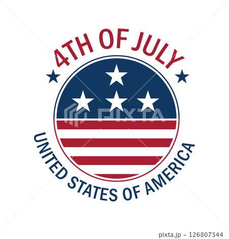 4th July Independence Day Vector Illustration 126807344