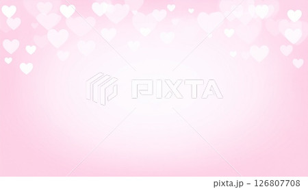 やさしいパステルトーンのピンクハート やさしいパステルトーンのピンクハート 126807708