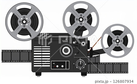 映写機とフィルム 126807934