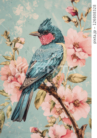 Illustration animal poster, Eclectic style, Generative AI Illustration animal poster, Eclectic style, Generative AI 126808328