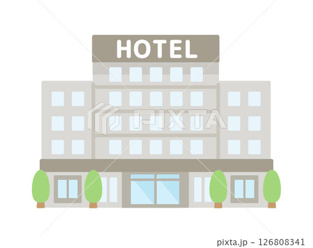 ホテル  建物  イラスト 126808341