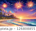 南国のサンセットビーチ 126808855