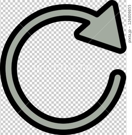 Green circular arrow refresh icon Green circular arrow refresh icon 126809855