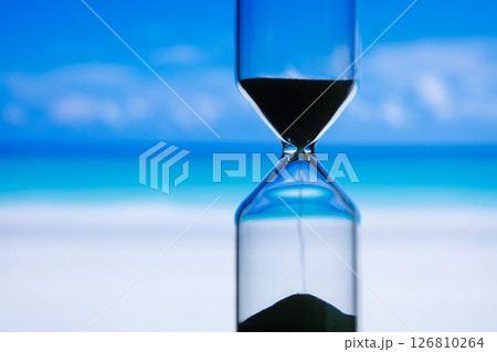 砂時計のアップ 砂時計のアップ 126810264