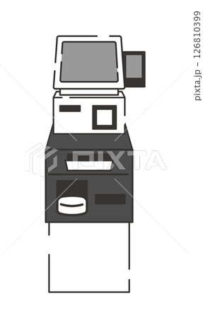 セルフレジのイラスト 126810399