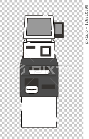 セルフレジのイラスト 126810399