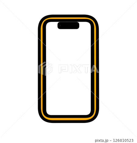 スマートフォンのシンプルアイコン 126810523