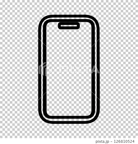 Smartphone simple icon 126810524